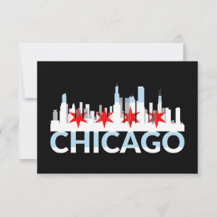 Chicago Illinois Blåsiga Staden 4 Stjärnor Chi Tow Kort