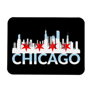 Chicago Illinois Blåsiga Staden 4 Stjärnor Chi Tow Magnet