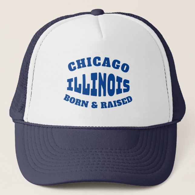 Chicago Illinois Born och Razed Keps (Framsida)