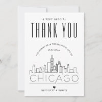 Chicago, Illinois Bröllop | Tack + Fotokort