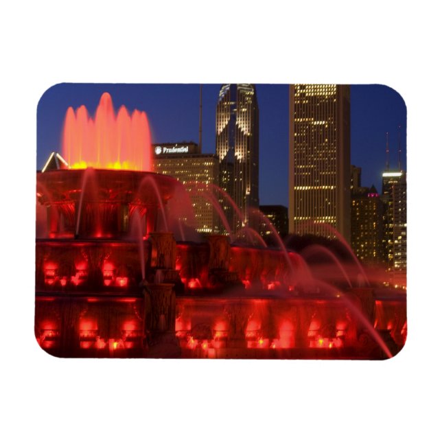 Chicago, Illinois, Buckinghamfontänen Magnet (Horisontell)
