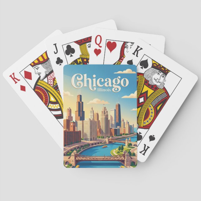 Chicago Illinois Casinokort (Baksidan)