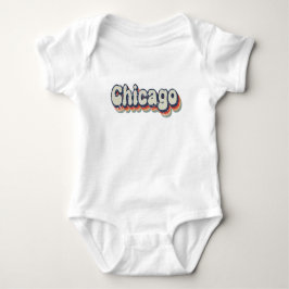 Chicago Illinois Chrome City Klassisk Konst T Shirt