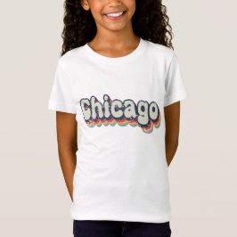 Chicago Illinois Chrome City Klassisk Konst T Shirt