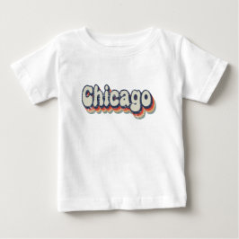 Chicago Illinois Chrome City Klassisk Konst T Shirt