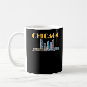 Chicago Illinois City Skyline Kaffemugg