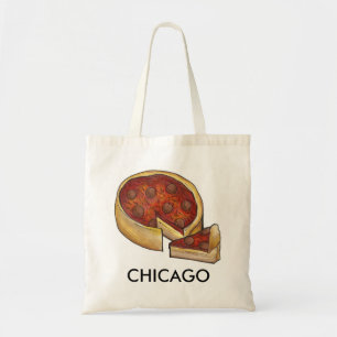 Chicago Illinois Deep Dish Pepperoni Cheese Pizza Tygkasse