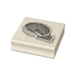 Chicago Illinois Deep Dish Pepperoni Pizza Paj Stämpel