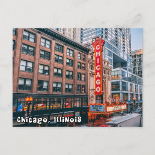 Chicago Illinois Downtown Postcard Vykort
