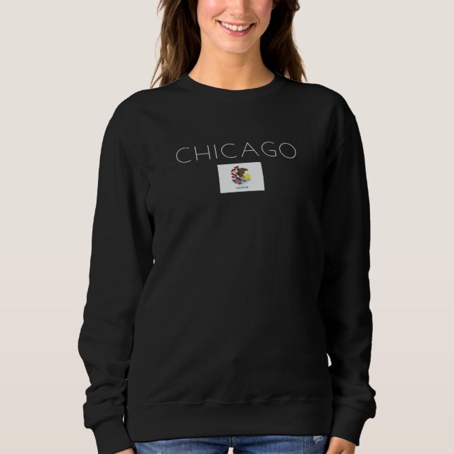 Chicago Illinois Förenta Staterna T Shirt (Framsida)