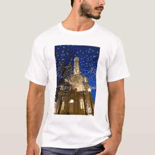 Chicago Illinois, gammalt vattentorn med helgdag T-shirt