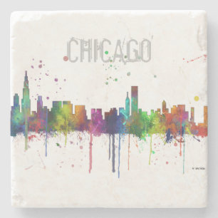 CHICAGO ILLINOIS HORISONT STENUNDERLÄGG