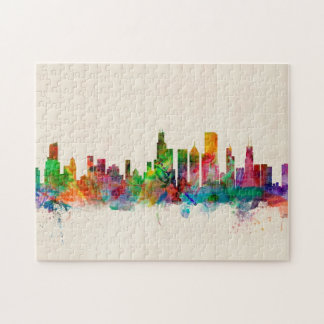 Chicago Illinois horisontCityscape Pussel