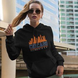 Chicago, Illinois Iconic Skyline T Shirt