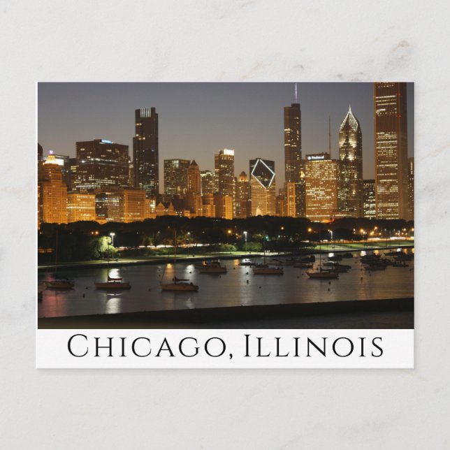 Chicago Illinois ( IL ) United Stater, USA Vykort (Framsida)