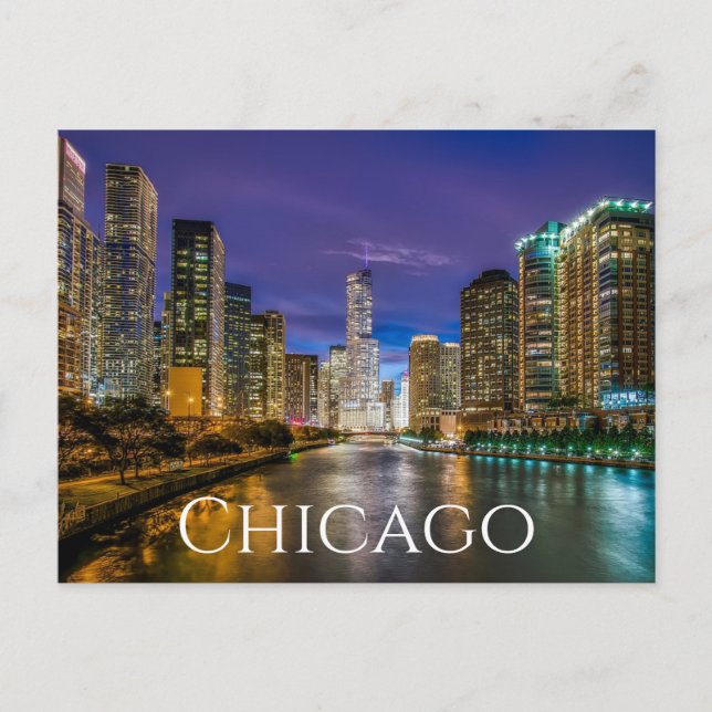 Chicago Illinois ( IL ) United Stater, USA Vykort (Framsida)