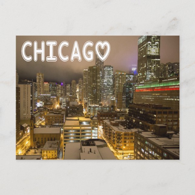 Chicago Illinois ( IL ) United Stater, USA Vykort (Framsida)