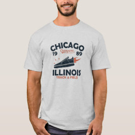 Chicago Illinois IL Varsity Style Sports  T Shirt