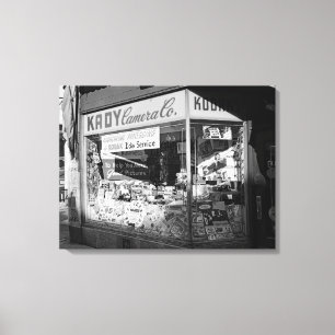 Chicago Illinois Kady Camera Co Store Window 50 s Canvastryck