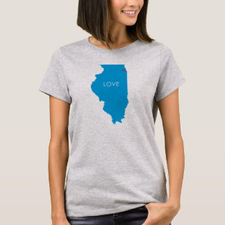 Chicago Illinois kärlek denna stadsT-tröja T-shirt