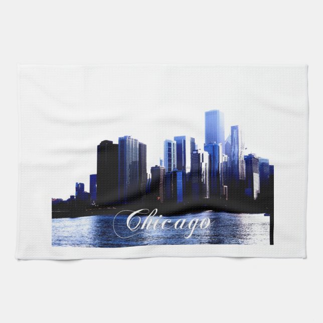 Chicago Illinois Kökshandduk (Horisontell)
