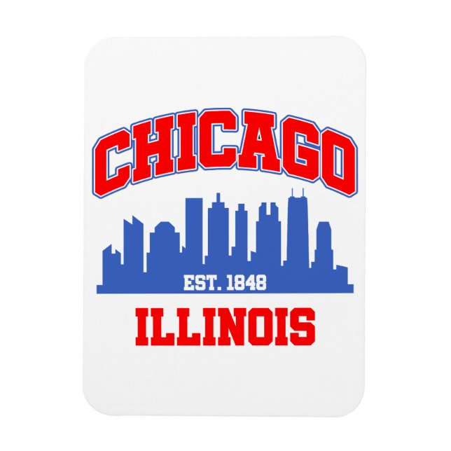 Chicago,Illinois Magnet (Vertikal)