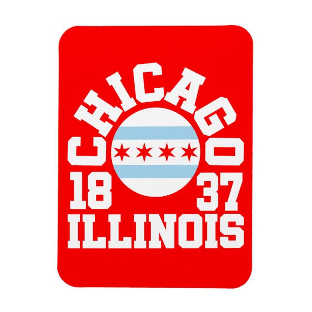 Chicago,Illinois Magnet (Vertikal)