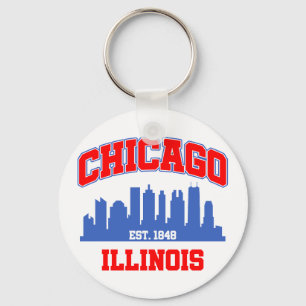 Chicago,Illinois Nyckelring