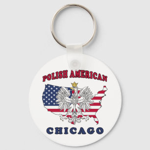 Chicago Illinois polska Nyckelring