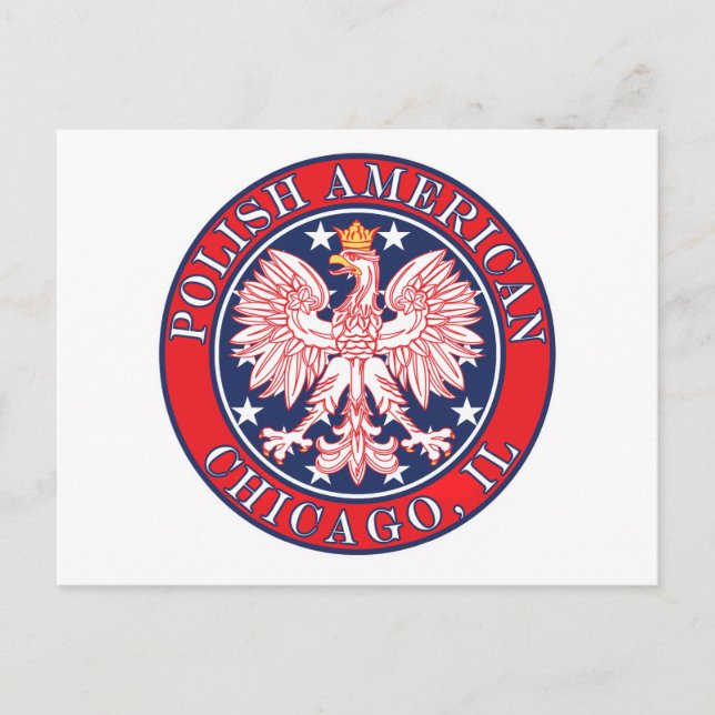Chicago Illinois polska Vykort (Framsida)