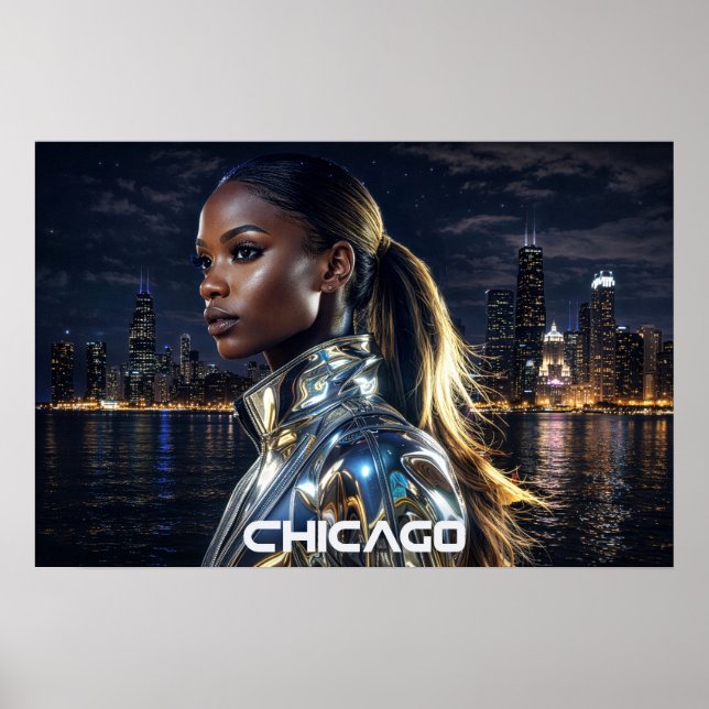 CHICAGO - ILLINOIS POSTER (Framsidan)