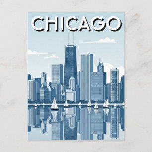 Chicago Illinois Resa Vykort