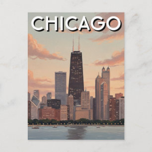 Chicago Illinois Resa Vykort