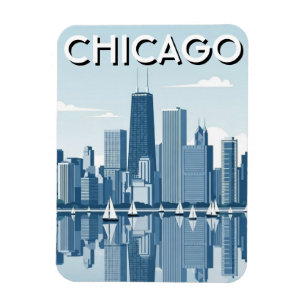 Chicago Illinois Resor Magnet
