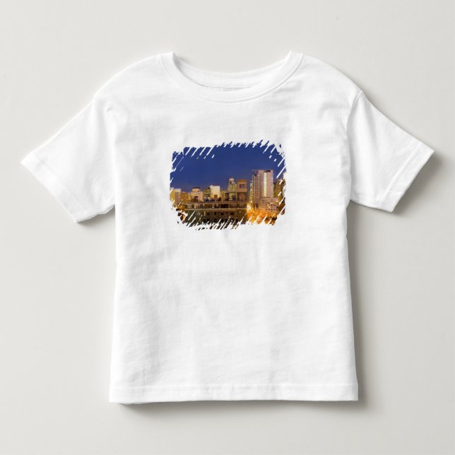 Chicago, Illinois, siluett fotograferad från West  T-shirt (Framsida)