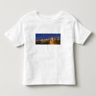 Chicago, Illinois, siluett fotograferad från West  Tee