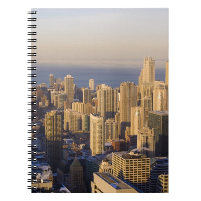 Chicago, Illinois, Siluett från Sears Tower Anteckningsbok (Framsidan)