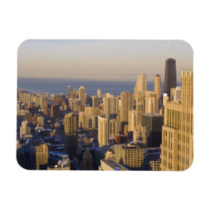Chicago, Illinois, Siluett från Sears Tower Magnet