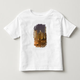 Chicago, Illinois, Siluett från West Loop vid Tee