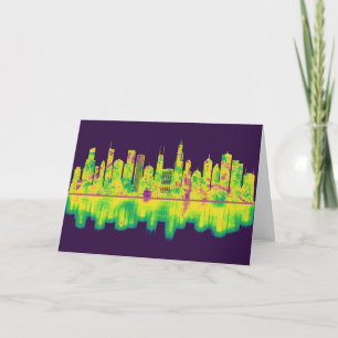 Chicago Illinois Skyline Helgkort