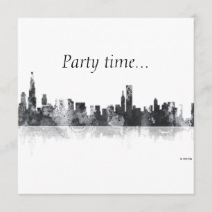 CHICAGO ILLINOIS SKYLINE - Inbjudan
