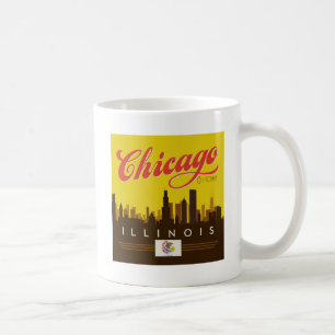 Chicago Illinois Skyline Kaffemugg