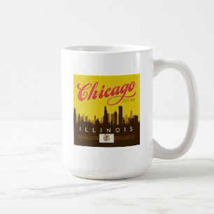 Chicago Illinois Skyline Kaffemugg