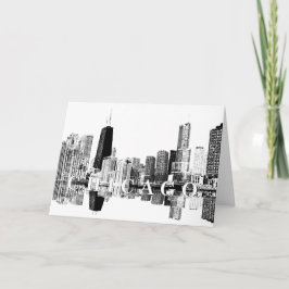 Chicago, Illinois skyline Kort