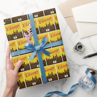 Chicago Illinois Skyline Presentpapper