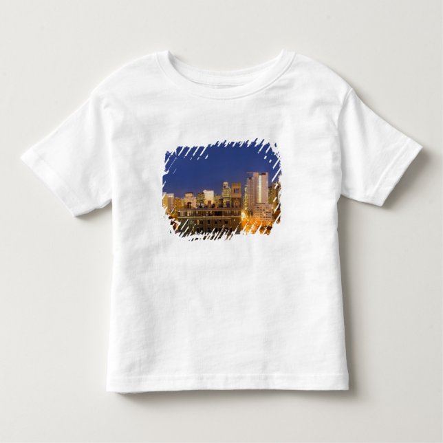 Chicago, Illinois, skyline shot från Väster Loop T-shirt (Framsida)