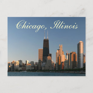 Chicago Illinois Skyline Sunrise-postkort Vykort