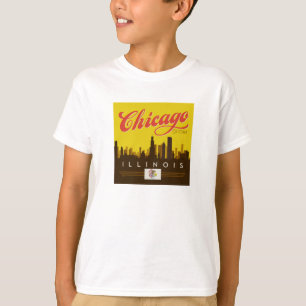 Chicago Illinois Skyline T Shirt