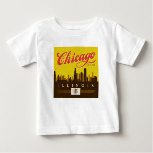 Chicago Illinois Skyline T Shirt