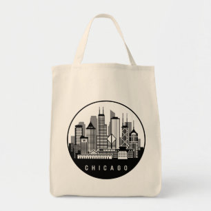 Chicago Illinois Skyline Tygkasse